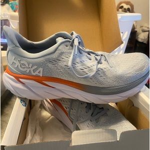*HOKA Womens Clifton 8 Running Sneakers Sz 10 B